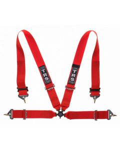 TRS Magnum 4 Point FIA Harness-RED