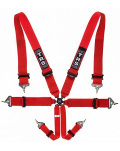 TRS Magnum 6 Point Ultralite FIA Harness-RED