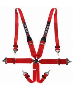 TRS Magnum 6 Point Harness (FHR Only)-RED
