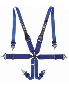 TRS Magnum 6 Point Harness (FHR Only)-BLUE