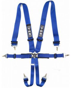 TRS Pro 6 Point Superlite FIA Harness-BLUE