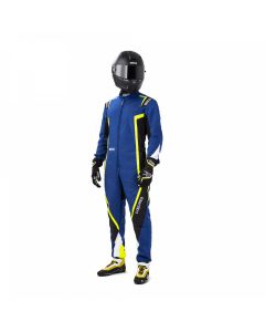 Sparco Kerb Kart Suit-BLUE/BLACK/YELLOW/WHITE-EXTRA-SMALL