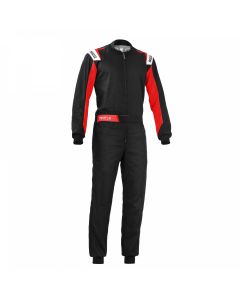 Sparco Rookie Kart Suit-BLACK/RED-EXTRA-SMALL