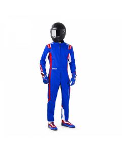 Sparco Thunder Kart Suit-BLUE/RED-EXTRA-SMALL